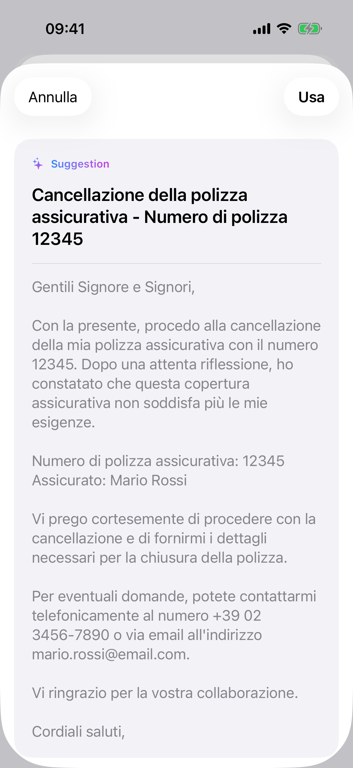 AI-powered letter assistant